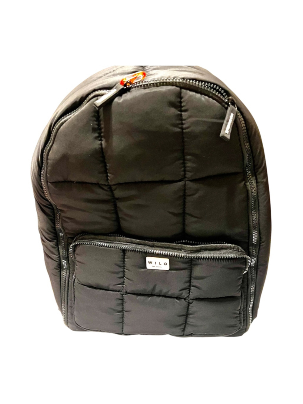 Wilo The Label Black Quilted Nylon Backpack